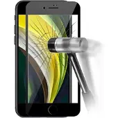 Prio 3D Displayschutzglas für iPhone SE (2022/2020) schwarz