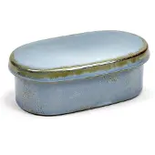 Serax Butterdose Terres De Rêves Tableware by Anita Le Gr Smoky Blue 14,5 x 8,5 x 5 cm
