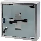 Huismerk 90438 30x12x30 Cm First Aid Cabinet Silber