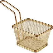 Assheuer & Pott APS 40622 Servier-Frittierkorb SNACKHOLDER, Edelstahl, 10 x 8,5 cm, Höhe 6,5 cm, Kupfer-Look