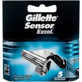 PADU Gillette Sensor Excel Rasierklingen, 5er Pack