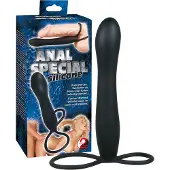 You2Toys - Spezieller Anal-Dildo & Penisring - Schwarz