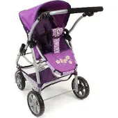 Bayer Chic 3in1 Kombi Puppenwagen EMOTION ALL IN, Purple Checker