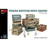 Mini art Vodka Bottles with Crates