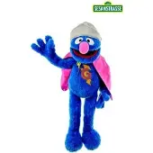 Living puppets Sesamstraße Super Grobi | Hand-Puppe | Sesamstrasse | 75 cm | Plüsch-Figur | Kuschel-Tier | Gr.: onesize