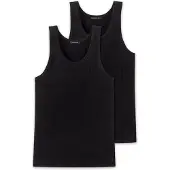 Schiesser Unterhemd Herren 103401 Authentic Black (2er Set)-XXL