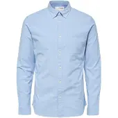 Selected Langarmhemd "SLHREGRICK-OX SHIRT LS NOOS" Baumwolle, regular fit