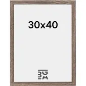 Walther design EF040N, MDF-Platten, Walnuss, Einzelbilderrahmen, Wand, 20 x 30 cm, Rechteckig