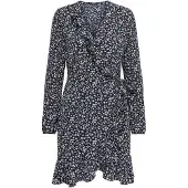 ONLY Kurze Kleider ONLCARLY L/S WRAP SHORT DRESS damen