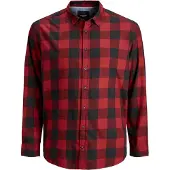 Jack & Jones Gingham Plus Size Langarmhemd