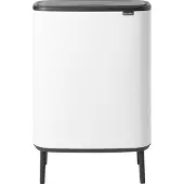 Brabantia Bo Touch Bin Hi 60l mit Kunststoffeinsatz Weiß