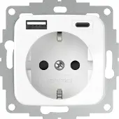 USB inCharge PRO SI; 1 x /A 1 x /C , 3000 mA / 15W, Reinweiss