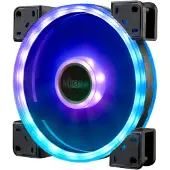 Akasa Vegas TL, Ventilator, 14 cm, 1200 RPM, 41,2 cfm, Schwarz, Durchscheinend