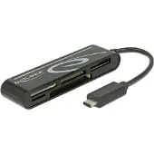 DeLOCK USB 2.0 Card Reader USB Type-C male 5 Slots - Kartenleser - USB-C