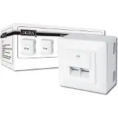 Digitus CAT 6, Klasse E, Datendose, Aufputz, RJ-45, Weiß, China