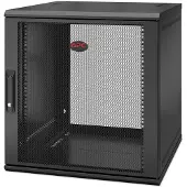 APC NetShelter WX AR112SH6 - 12U, 19-Zoll-Patchschrank, Wandmontage, vormontiert, 600 mm tief, Wandmontiertes Regal, 12U, 90 kg, 19,2 kg, Schwarz
