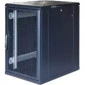Toten System G, 19" Schrank, 18HE, 600x1000, perforierte Fronttür, 800kg, schwarz 19-G6018PP