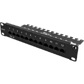 Deltaco 10-PATCH16, 10 Gigabit Ethernet, 10000 Mbit/s, Cat6, 22/24, Schwarz, Metall