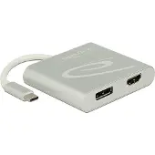 DeLOCK Monitor Splitter USB Typ-C zu HDMI & DP