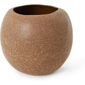 Broste Copenhagen Apple Vase Steingut Kaffee - Ø41,5XH34,5CM