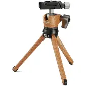 Leofoto Pocket Mini Tripod MT-01 + Ballhead LH-25 Wood -