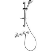 Delabie Duschsystem mit Brausethermostat H9739, STOP/CHECK-Anschl.