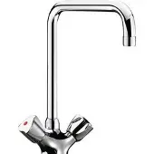 Delabie MBatt. 1-Lochbrg. 45l/min, Schwenkausl. L200, Bediengriffe