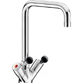 Delabie MBatt. 1-Lochbrg. 45l/min,Schwenkausl. L300, Bakelitkugelgr.