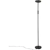 QAZQA Moderne Stehlampe schwarz inkl. LED und Dimmer - Bumu