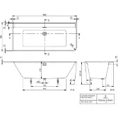 Villeroy & Boch 180COR9CR00VD01 Vorwand-Badewanne Collaro VD 1790x
