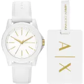 Giorgio Armani Exchange AX4367 Damen-Armbanduhr, Edelstahl-Gehäuse
