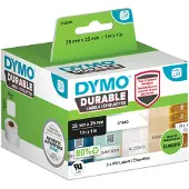 Dymo Durable 2112286 Etikett Schwarz auf Weiß (25 mm x 25 mm)
