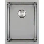 Solido 3D-Spüle CAPP34R10 Edelstahl Spülbecken - Integral-Siebkorbüberlaufventil - 380x440mm