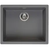 Reginox R30851 Regi Granit Spüle AMSTERDAM 50 Grey Silvery ab 60 cm Schrankbreite / Auflagespüle / Unterbau / Einbauspüle