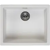 Reginox R30837 Regi Granit Spüle AMSTERDAM 50 Pure White ab 60 cm Schrankbreite / Auflagespüle / Unterbau / Einbauspüle