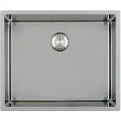 Solido 3D-Spüle CAPP40R10 Edelstahl Spülbecken - Integral-Siebkorbüberlaufventil - 440x440mm