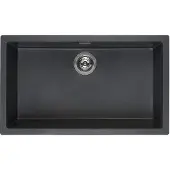 Reginox R30882 Regi Granit Spüle AMSTERDAM 72 Black Silvery ab 80 cm Schrankbreite / Auflagespüle / Unterbau / Einbauspüle