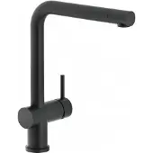 Reginox Armatur R31681 YADKIN BLACK mit Festauslauf / Küchenarmatur / Einhebelmischer / Mischbatterie schwarz