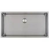 Solido 3D-Spüle CAPP74R10 Edelstahl Spülbecken - Integral-Siebkorbüberlaufventil - 780x440mm