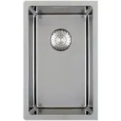 Solido 3D-Spüle CAPP20R10 Edelstahl Spülbecken - Integral-Siebkorbüberlaufventil - 240x440mm