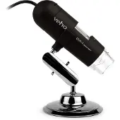 Veho DX-1, USB-Mikroskop, Schwarz, 200x, 10x, 2 MP, 1920 x 1080 Pixel