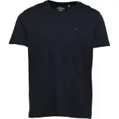 s.Oliver T-Shirt "T-Shirt Basic T-Shirt 1er Pack", Herren, Gr. M, blau (dunkelblau), Obermaterial: 100% Baumwolle CO., Shirts T-Shirt