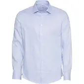 Seidensticker Businesshemd "Schwarze Rose", Herren, Gr. XL43, normale Ärmellängen, blau, 100% Baumwolle, unifarben, slim fit, 2-Knopf-Manschette, Hemden Businesshemd, Slim 1/1 Kentkragen Uni