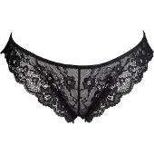 After Eden Brasilslip , Damen, Gr. S, schwarz, Spitze, Obermaterial: 52% Nylon, 36% Polyamid, 12% Elasthan, körpernah, Unterhosen Brasilslip, mit floraler Spitze, feminin, bequem, weich, elastisch, eng