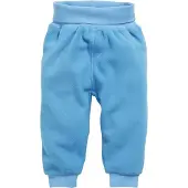 Schnizler Baby Pumphose Fleece mit Strickbund in Aquablau | Gr.: 80