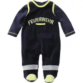 Schnizler Strampler-Set Nicki Feuerwehr in Marine | Gr.: 50