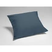 Yumeko Kissenbezug Perkal Baumwolle 80x80 Blau - Eco, Bio & Fairtrade