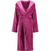 Lago Bademantel 802 Uni Kapuze Pink Damen-36 / 38