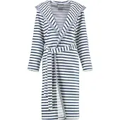 Cawö Bademantel 6596 Capuchon Dunkelblau Damen-38