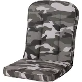 Madison Tuinstoelkussen Carlo 100x48 cm Camouflage, Gelb-Grau, 5 cm Dick, Mit Befestigungsband, Komfortabel